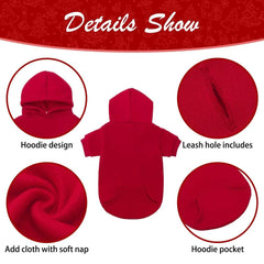 KOOLTAIL sudadera para perros, con orificio para correa, paseos cómodos.