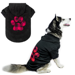 KOOLTAIL sudadera para perros a cuadros con capucha y bolsillo, ideal para salidas con estilo.