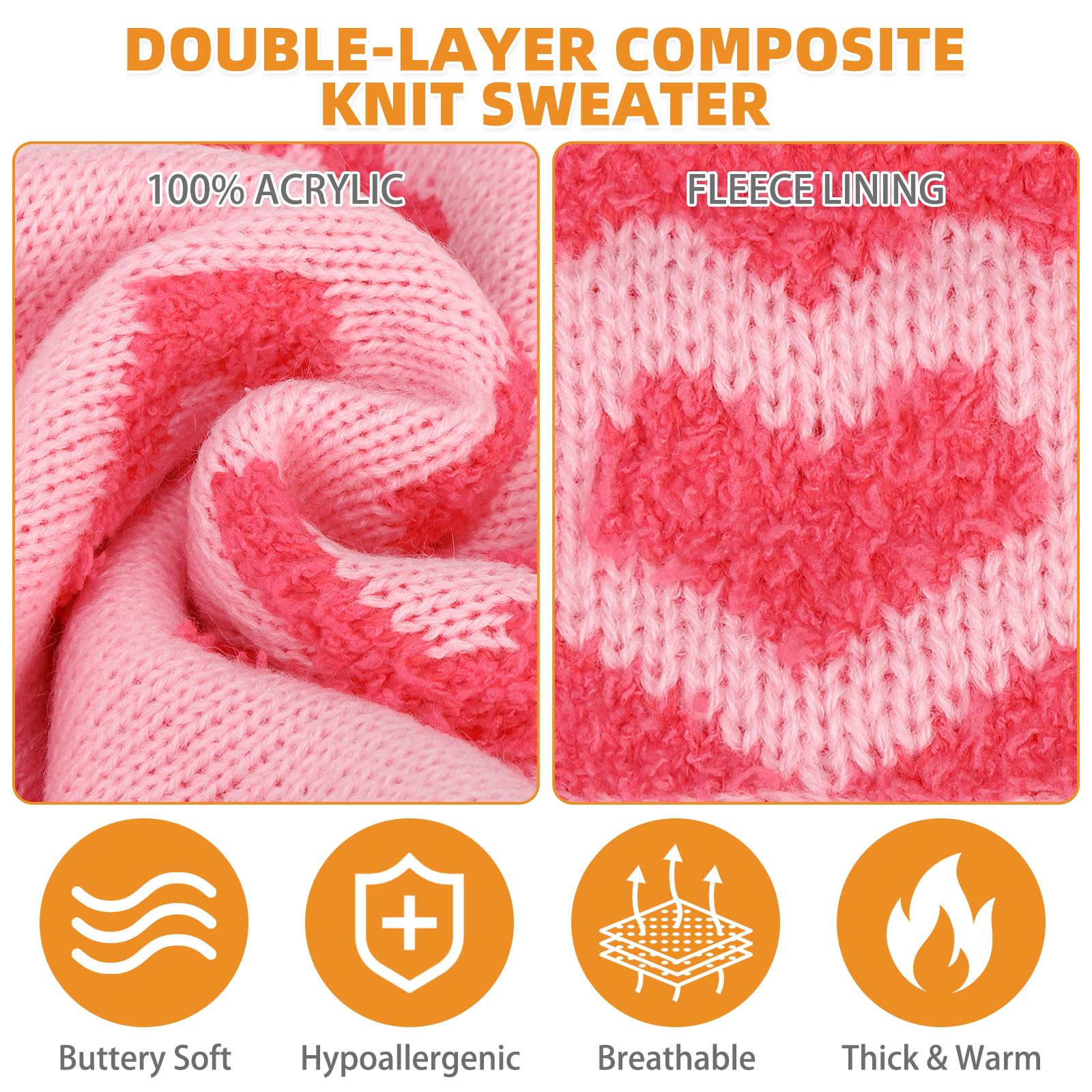 KOOLTAIL sudadera para perro cuello alto rosa, protección contra el viento
