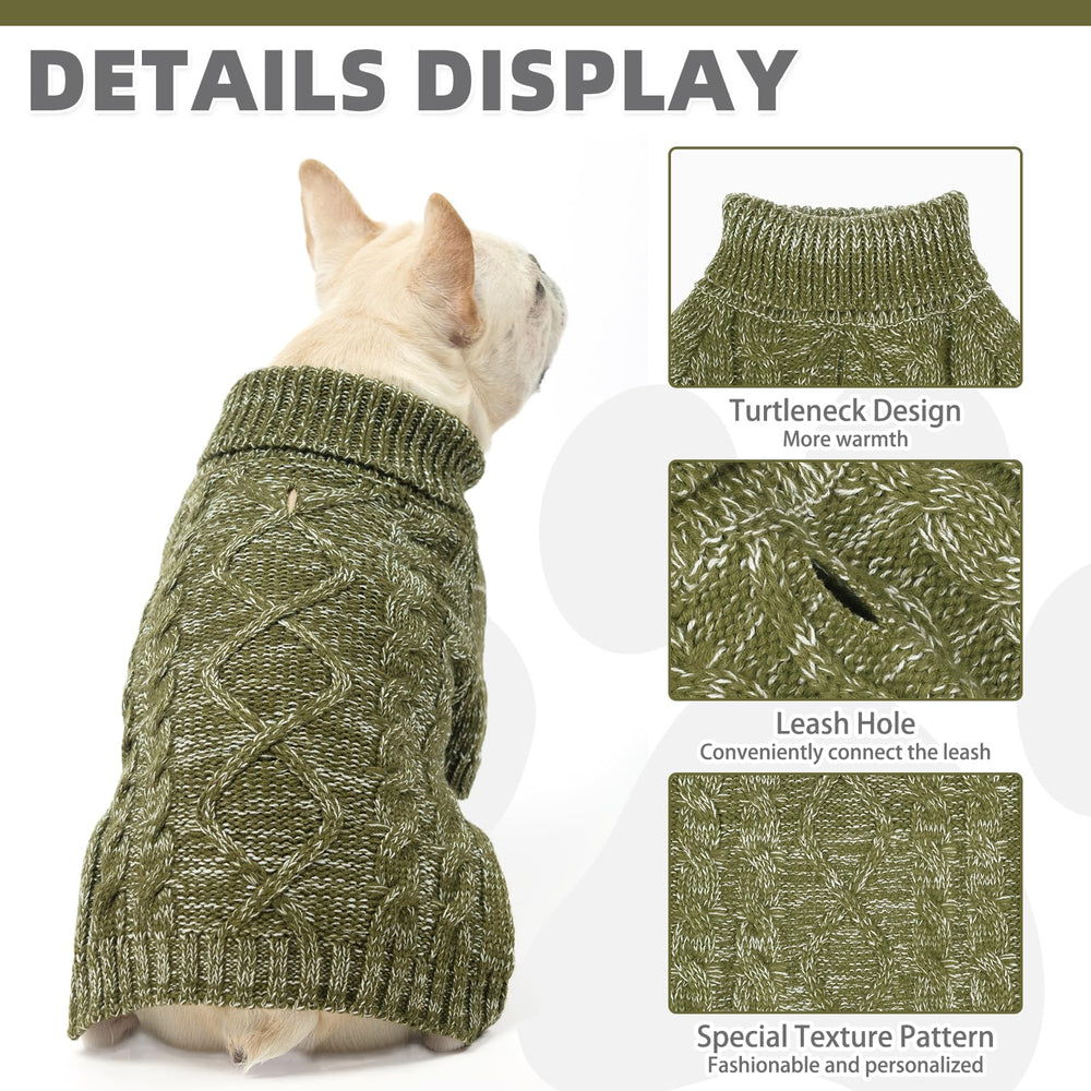 KOOLTAIL sudadera para perro, diseño clásico de punto.