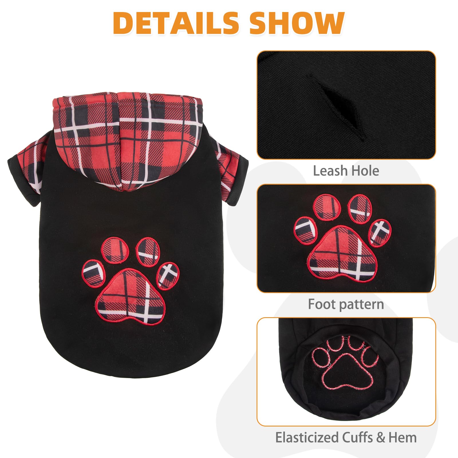 KOOLTAIL sudadera para perro con forro de felpa suave