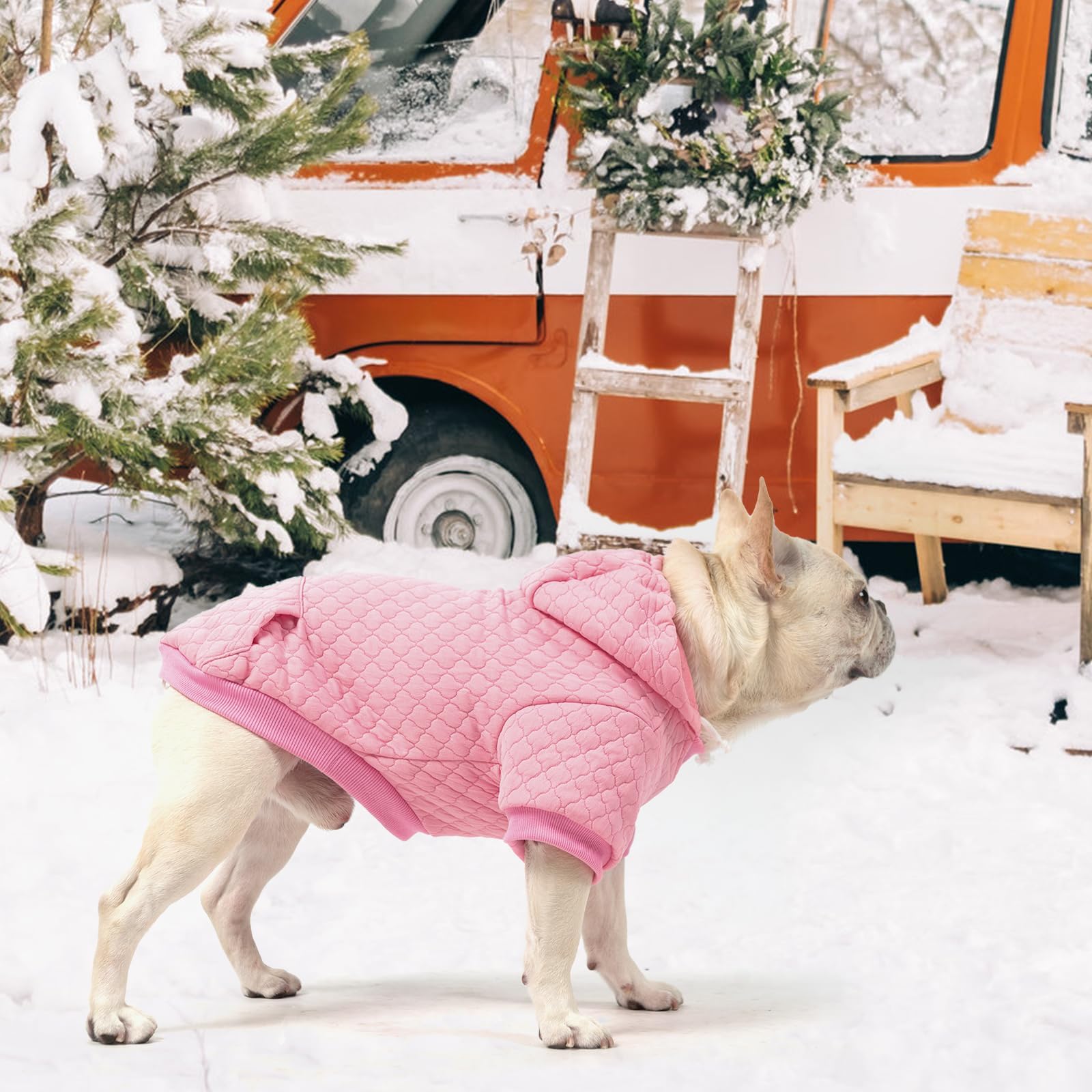 KOOLTAIL sudadera para perro grande rosa, fácil de lavar.