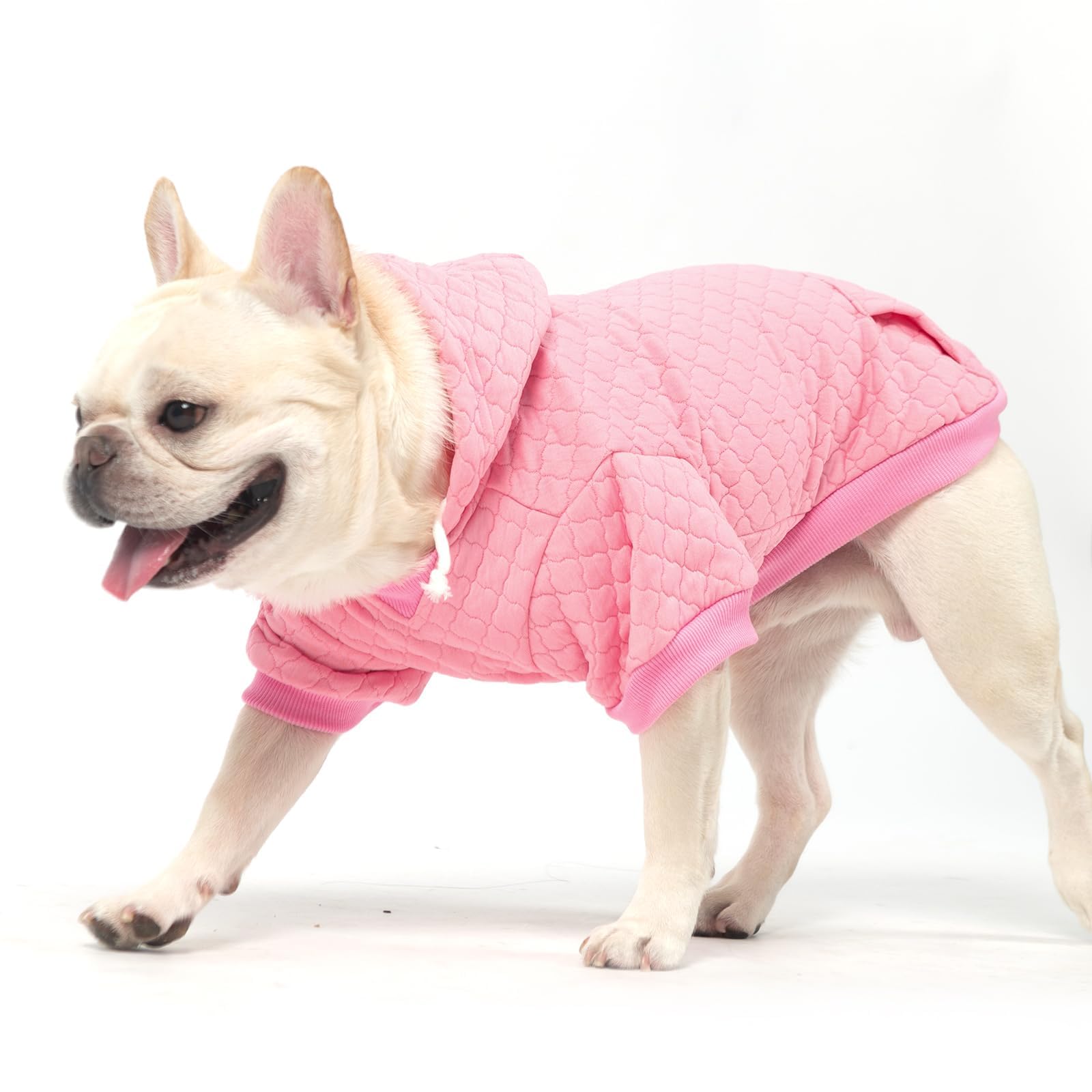 KOOLTAIL sudadera para perro grande rosa, apta para uso diario al aire libre.