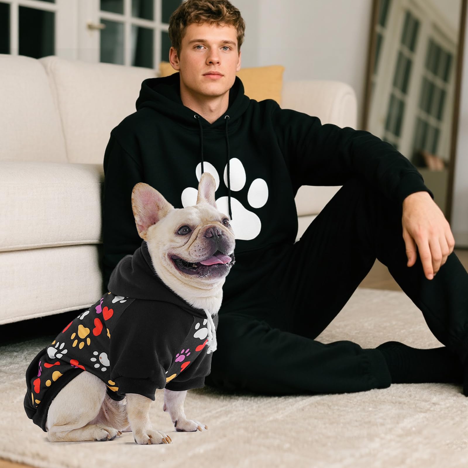 KOOLTAIL sudadera para perros Halloween, patrón festivo y bolsillos para salidas