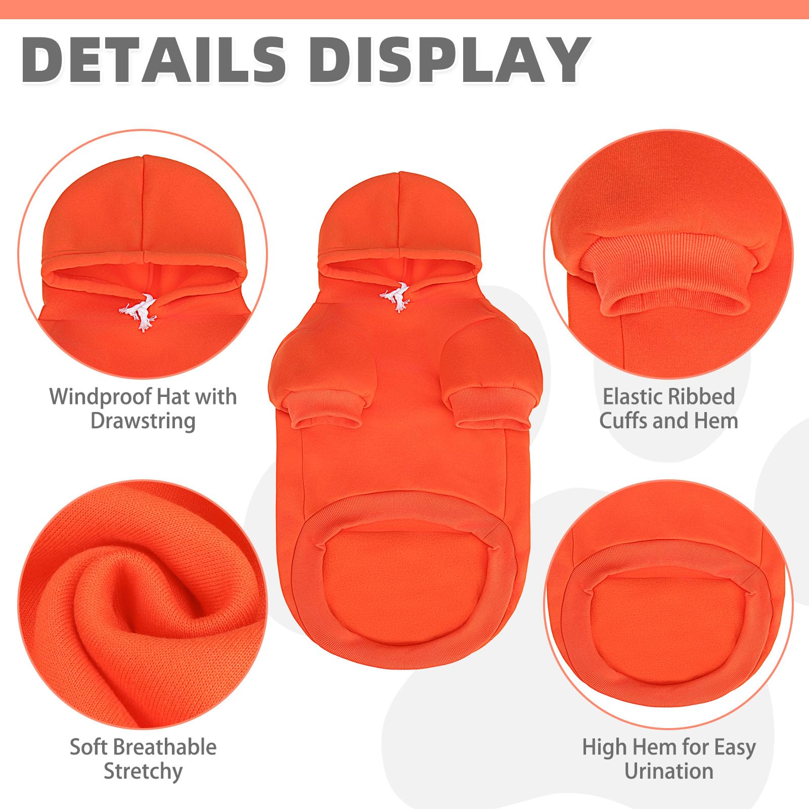 KOOLTAIL sudadera para perro lavable a máquina, fácil de limpiar tras actividades.