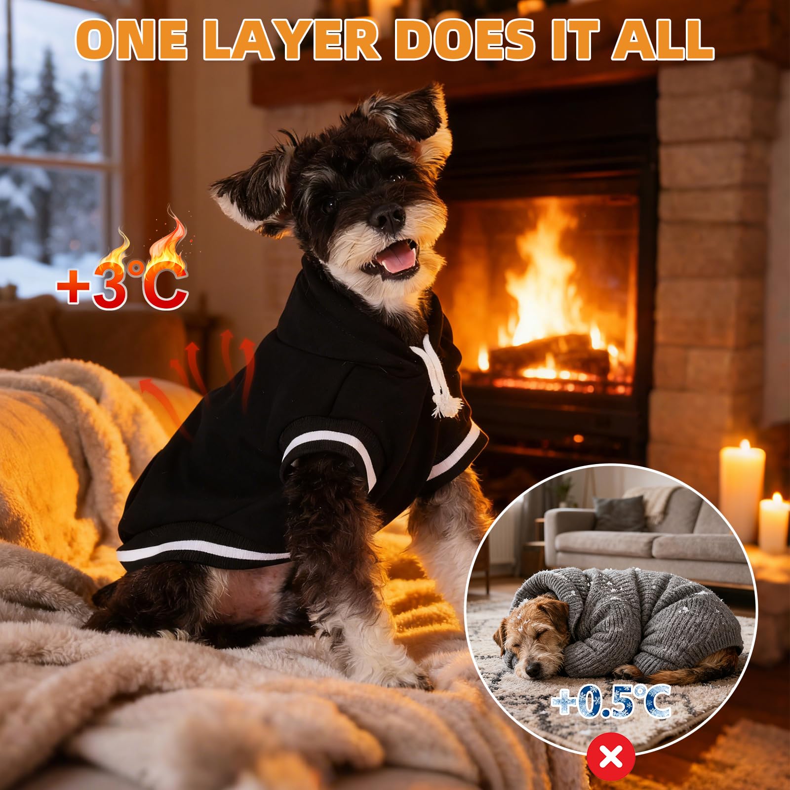 KOOLTAIL sudadera para perro lavable a máquina, fácil de mantener