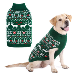 KOOLTAIL suéter navideño para perros con renos, ideal para paseos festivos