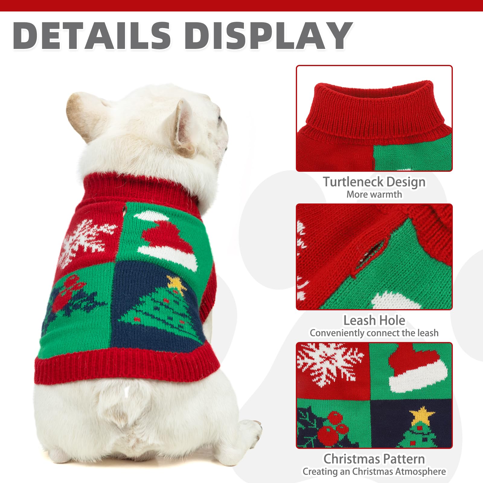 KOOLTAIL suéter para perros, diseño gorro navidad para looks festivos.