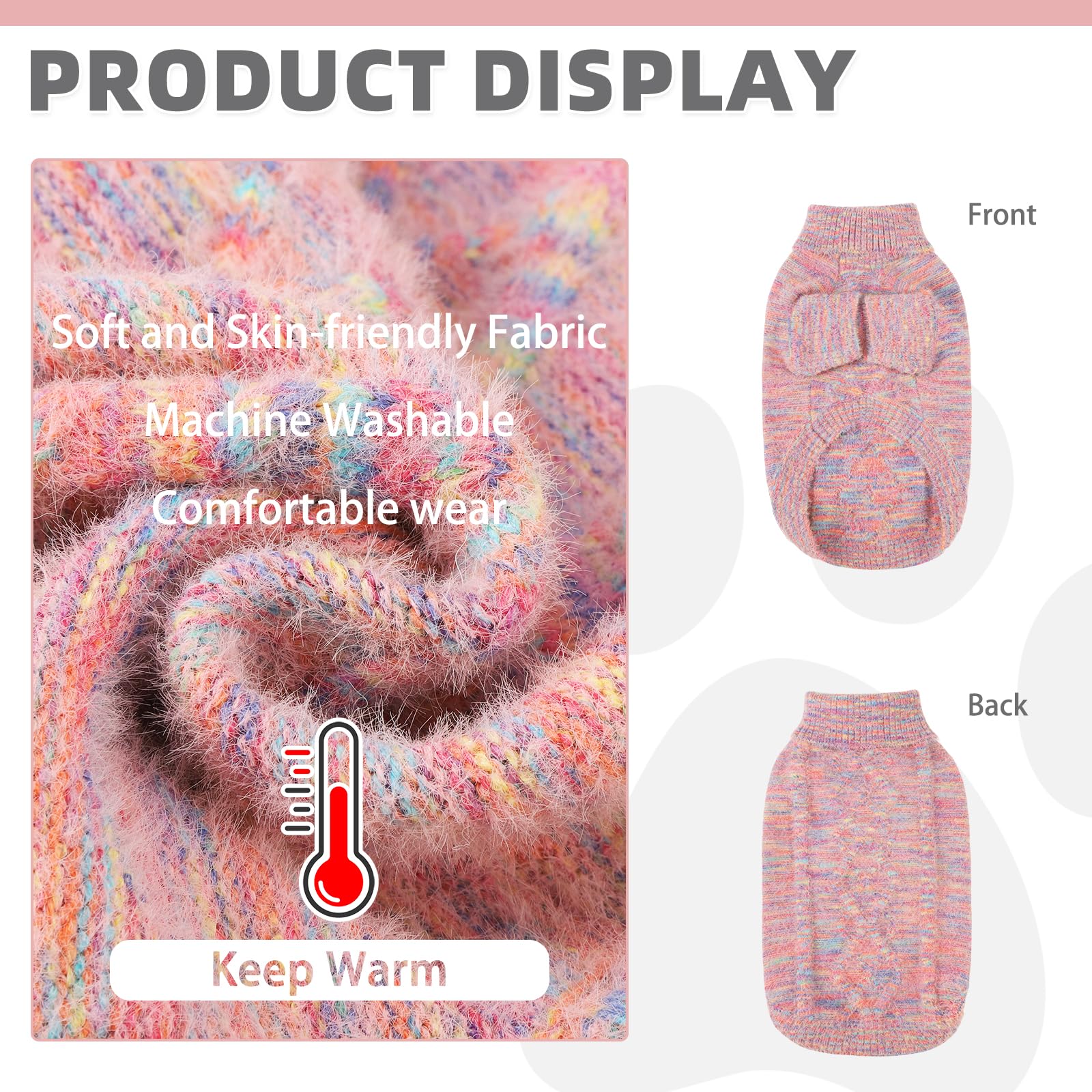KOOLTAIL sudadera para perro, tejido felpa que ofrece calor suave.