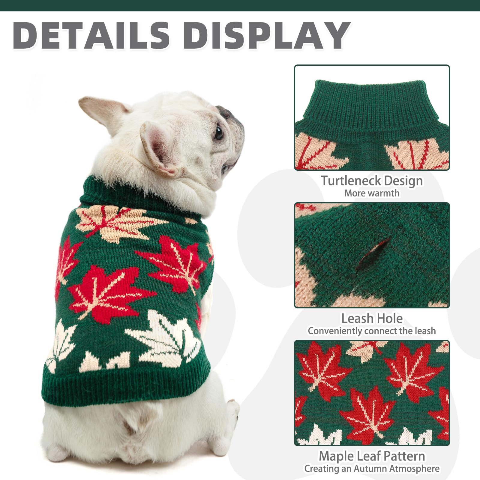 KOOLTAIL sueter para perro agujero de correa en la espalda para paseos.