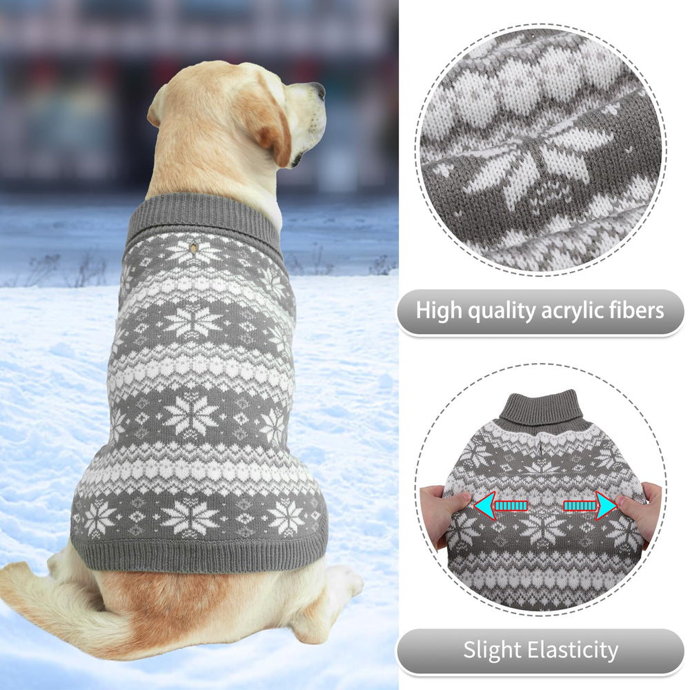 KOOLTAIL suéter de invierno gris para perros, abrigo cómodo y cálido.