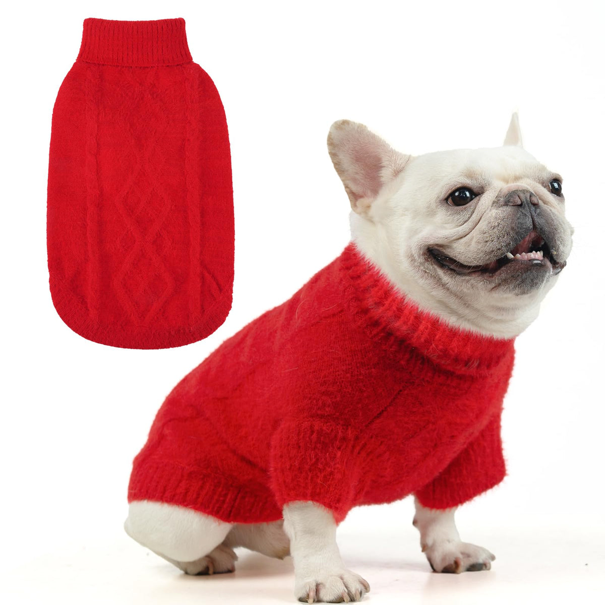 KOOLTAIL suéter-perro lana cálido, ideal para paseos fríos y comodidad diaria.