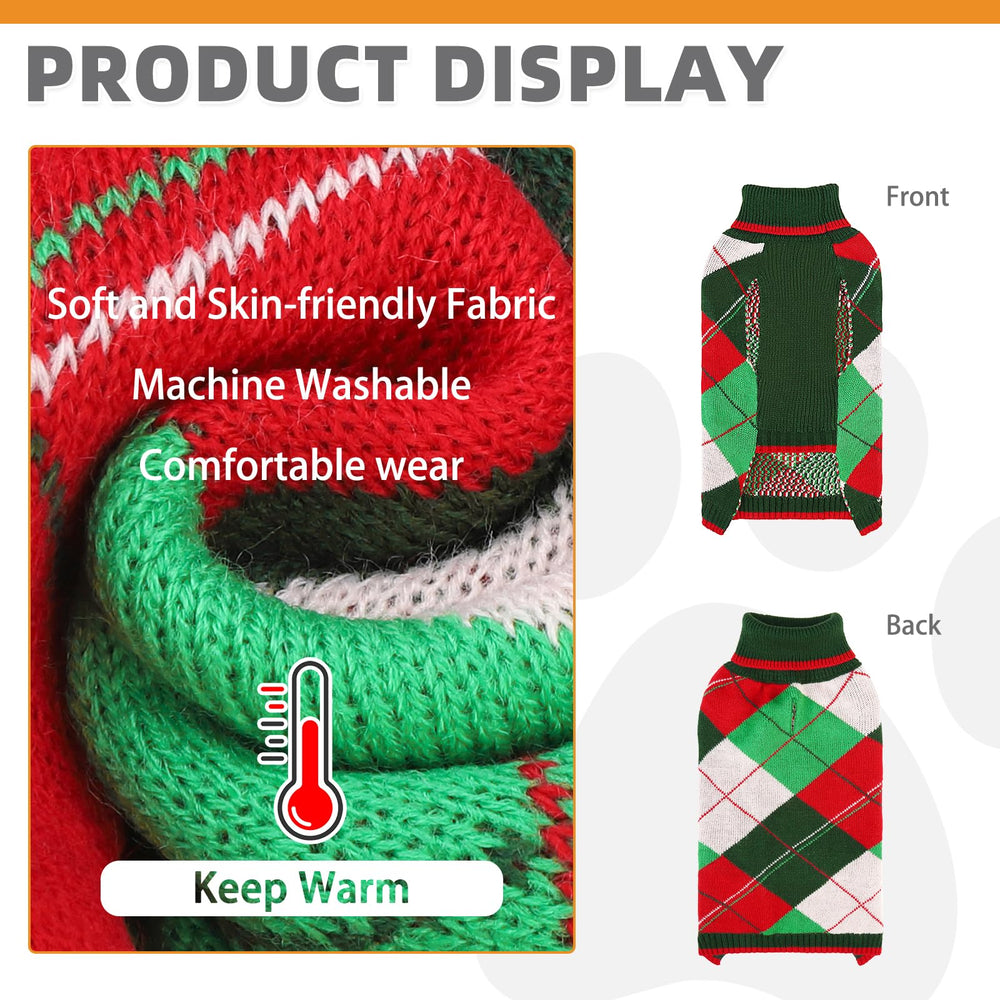KOOLTAIL suéter texturizado de punto grueso, mantiene a tu mascota cálida y cómoda.