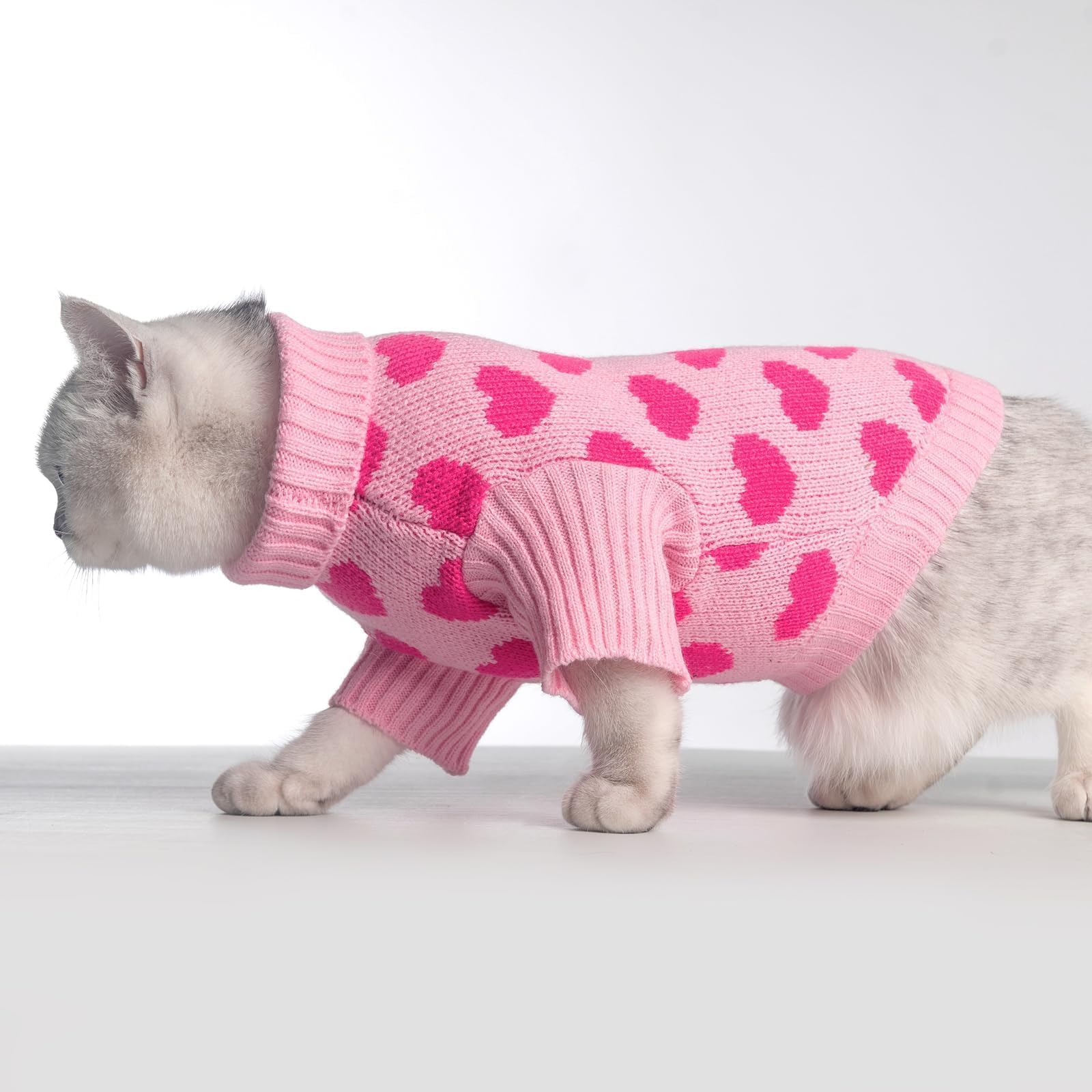 KOOLTAIL suéter gato ajuste elastico rosa, movimiento cómodo.