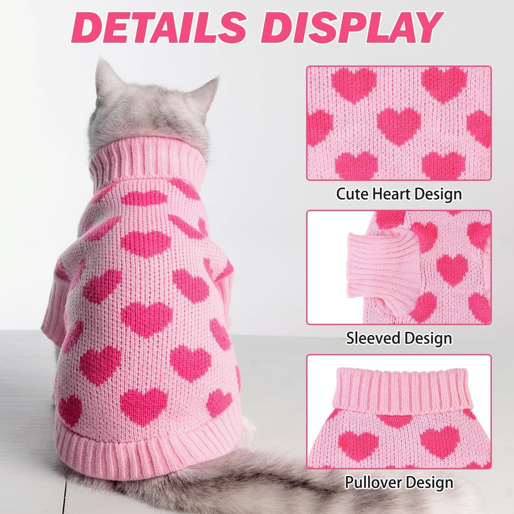 KOOLTAIL suéter gato cuello alto rosa, comodidad y estilo.