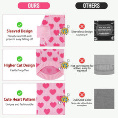 KOOLTAIL suéter gato diseño amor rosa, se ajusta con elasticidad.