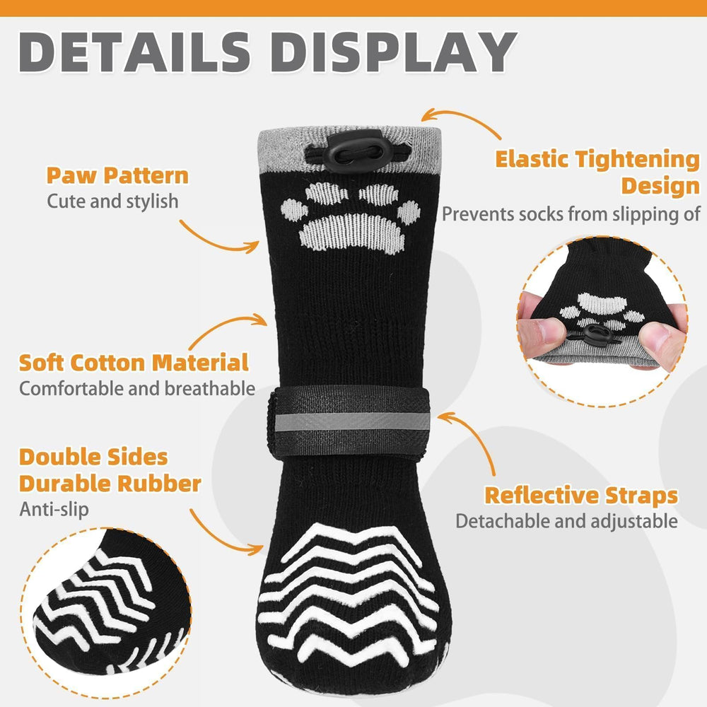 KOOLTAIL zapatillas para perros con bandas reflectantes mejoran la visibilidad en interiores.