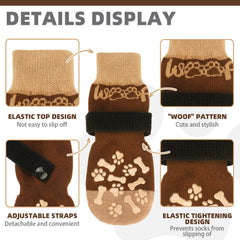 KOOLTAIL zapatos-patas-perro antideslizantes para uso interior seguro