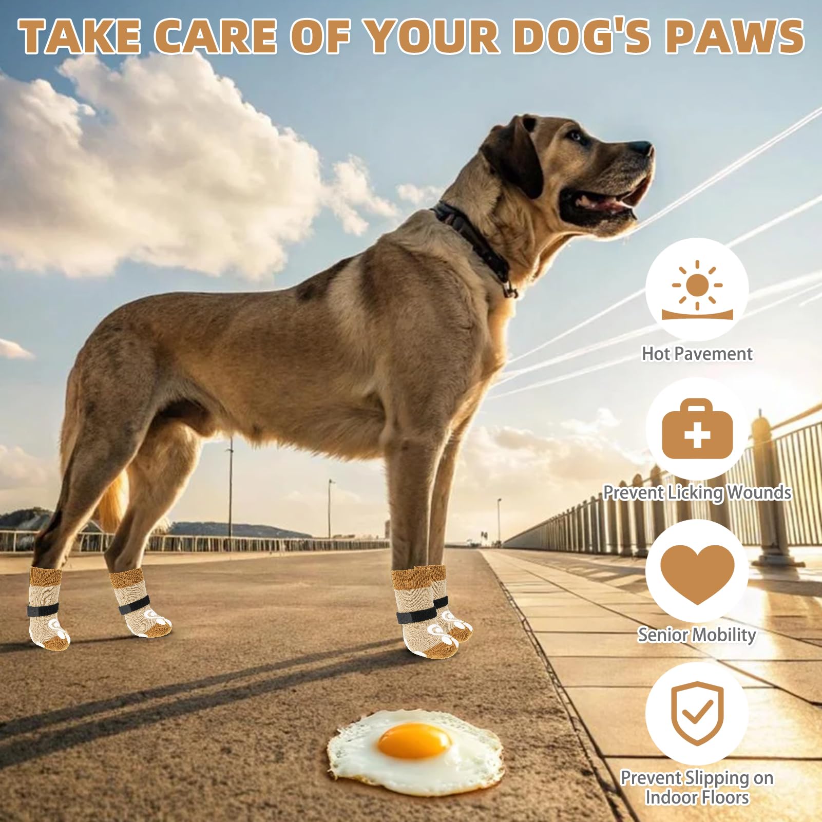 KOOLTAIL zapatos-perro adhesion-doble-silicona mejora la tracción