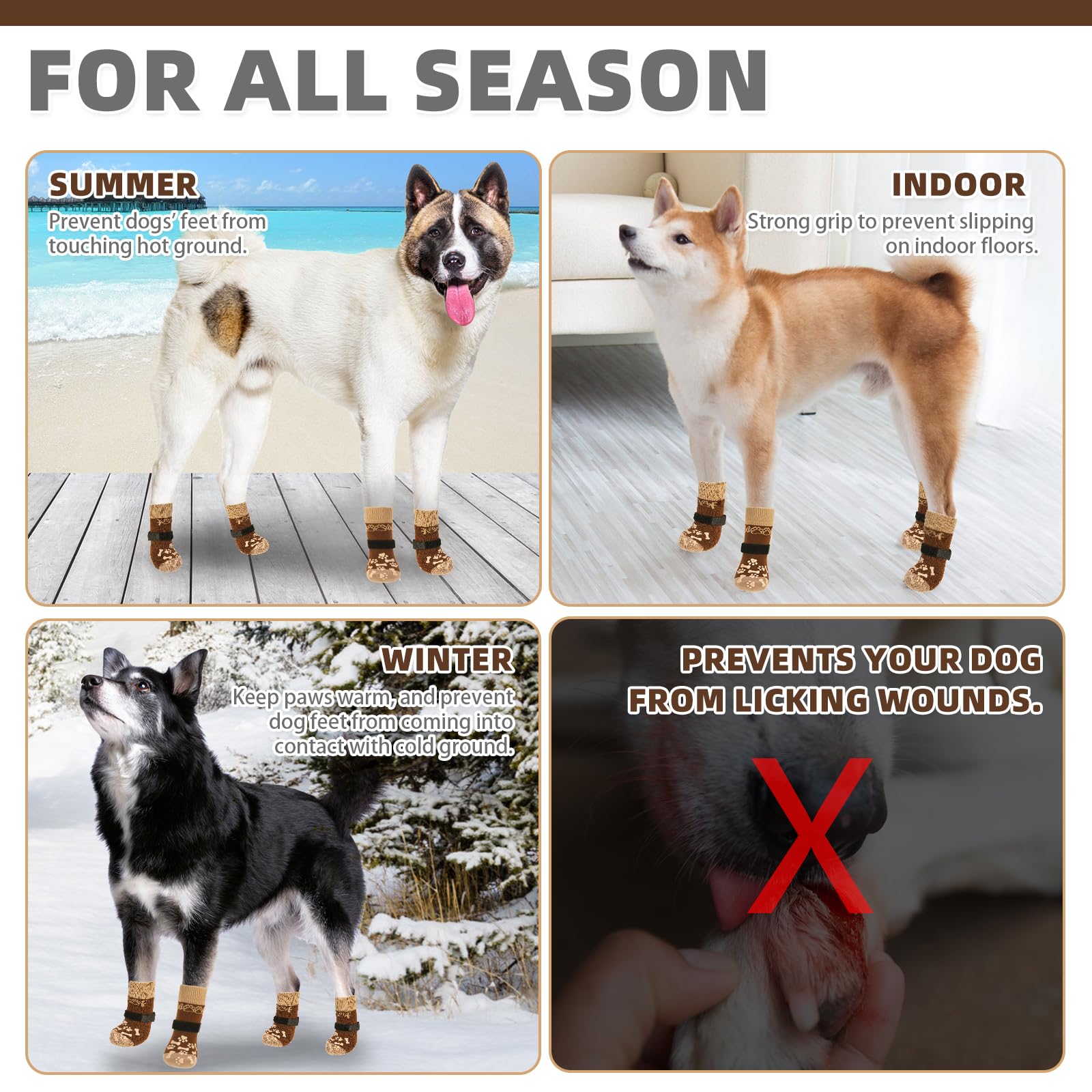 KOOLTAIL zapatos-perro talla XL para perros grandes