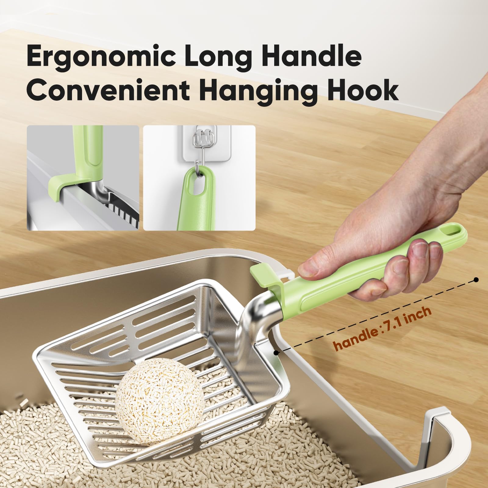 Gancho para colgar KooMooM, almacenamiento práctico junto a la caja.