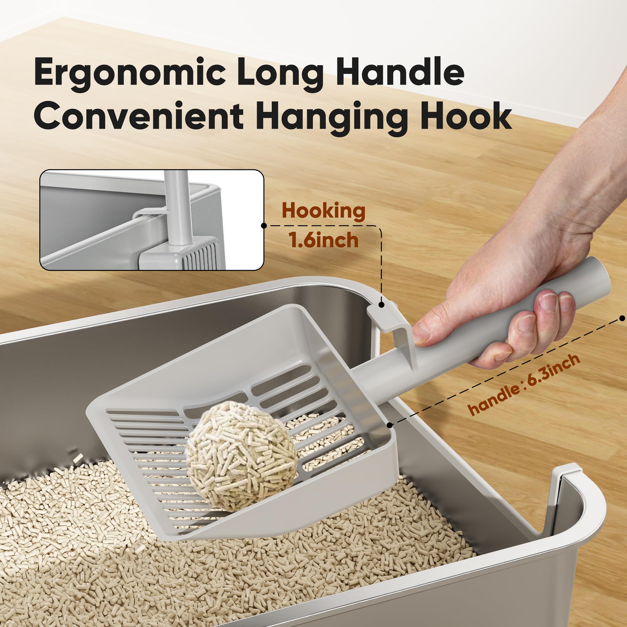 KooMooM Litter Scoop ideal para hogares con varios gatos