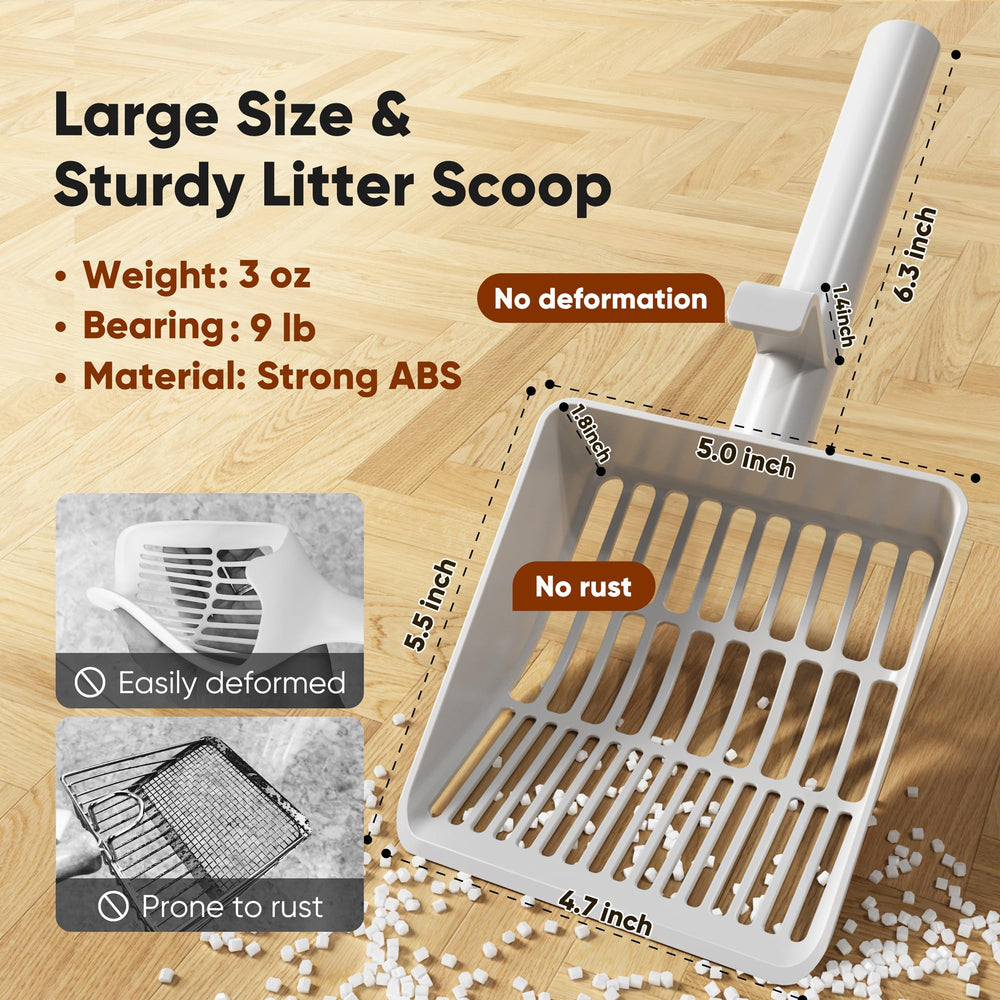 KooMooM Litter Scoop de gran tamaño para limpieza rápida y eficiente