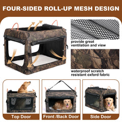 KOOPRO diseño de cuatro puertas para fácil acceso del perro