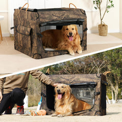 KOOPRO jaula con malla de ventilación para perros, buena circulación de aire
