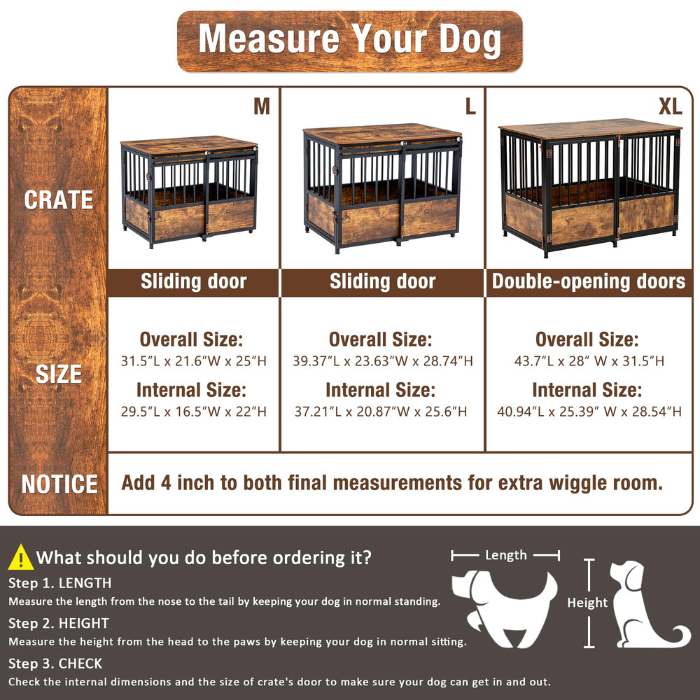 KOOPRO jaula-perros con almacenamiento superior para suministros.