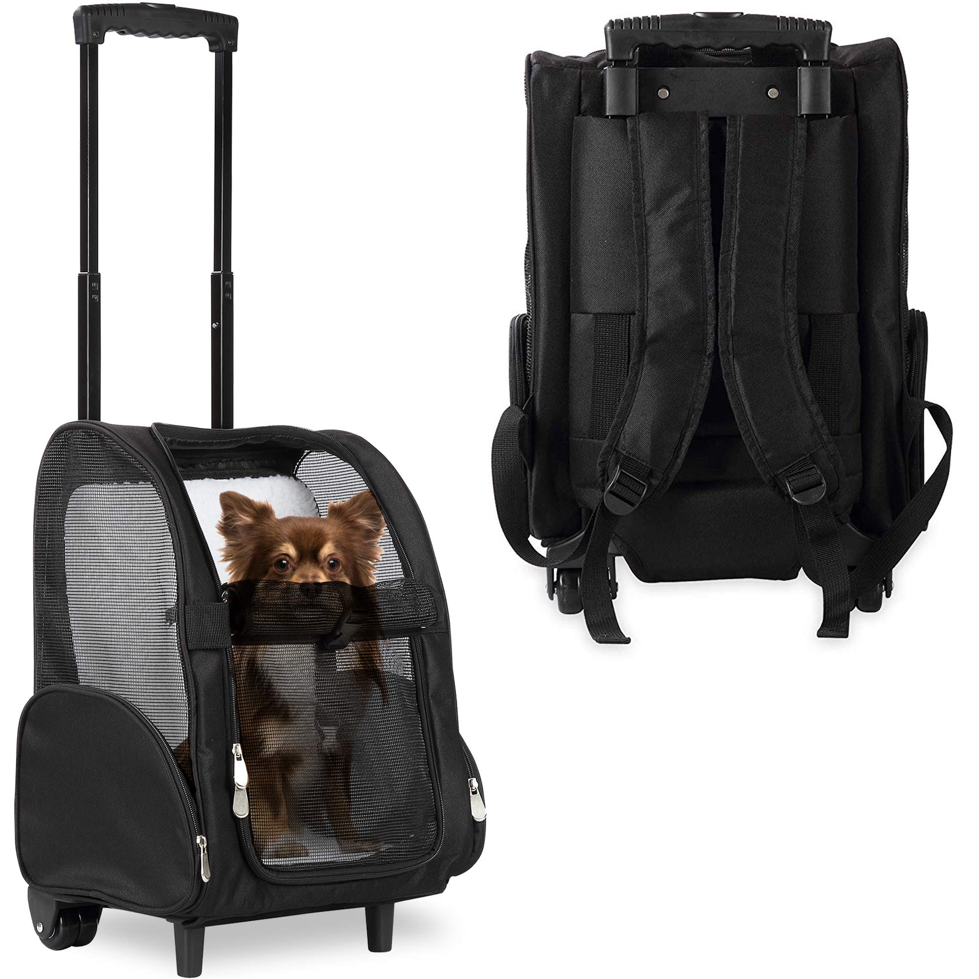 KOPEKS Deluxe Mochila Porta-Mascotas: comodidad para mascotas de hasta 10 lb durante viajes