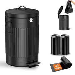 Kopuncare bote para excrementos de perro en exterior, 12L, práctico para jardín.