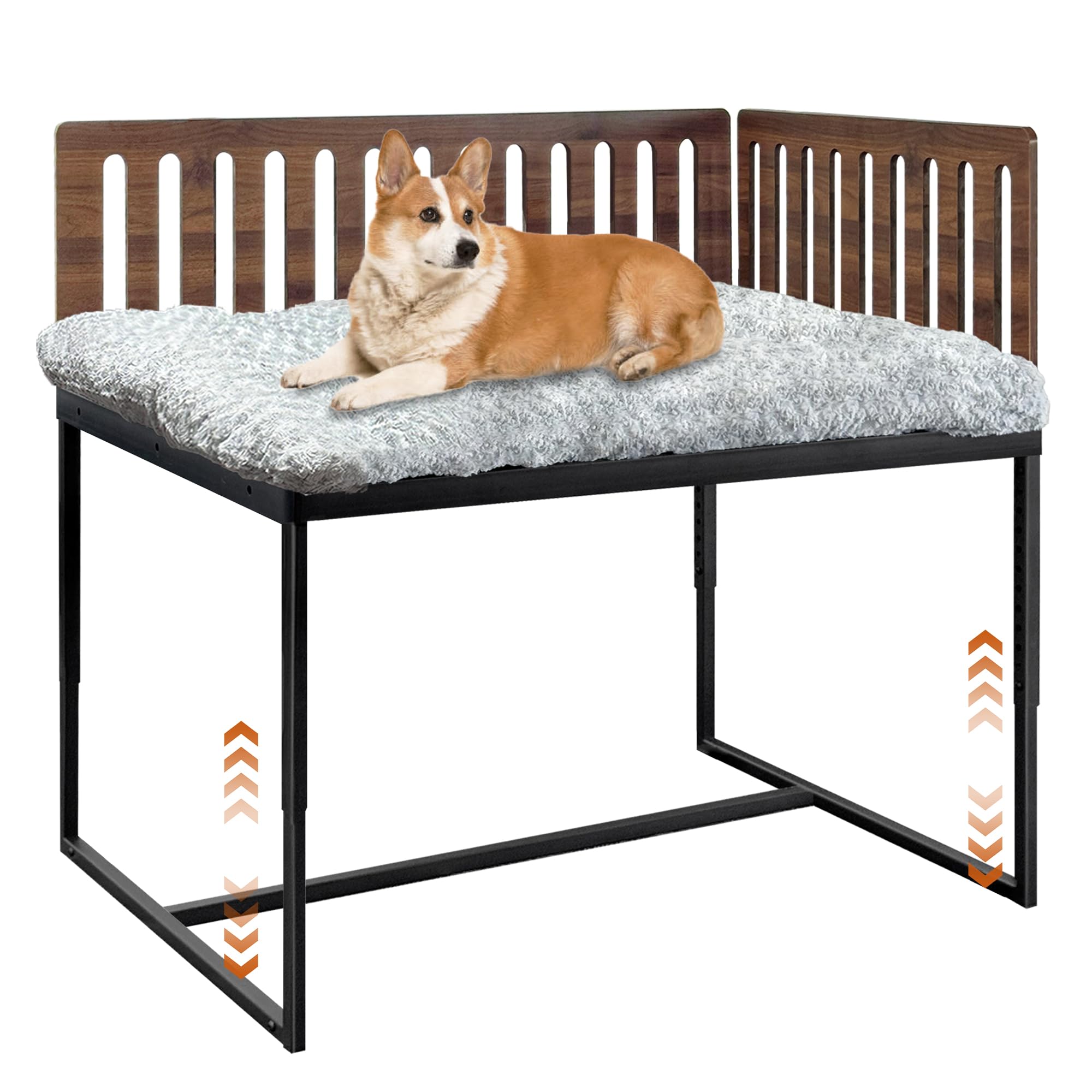 Koretech cama para perro al lado de la cama ajustable, ideal para dormir junto a ti.