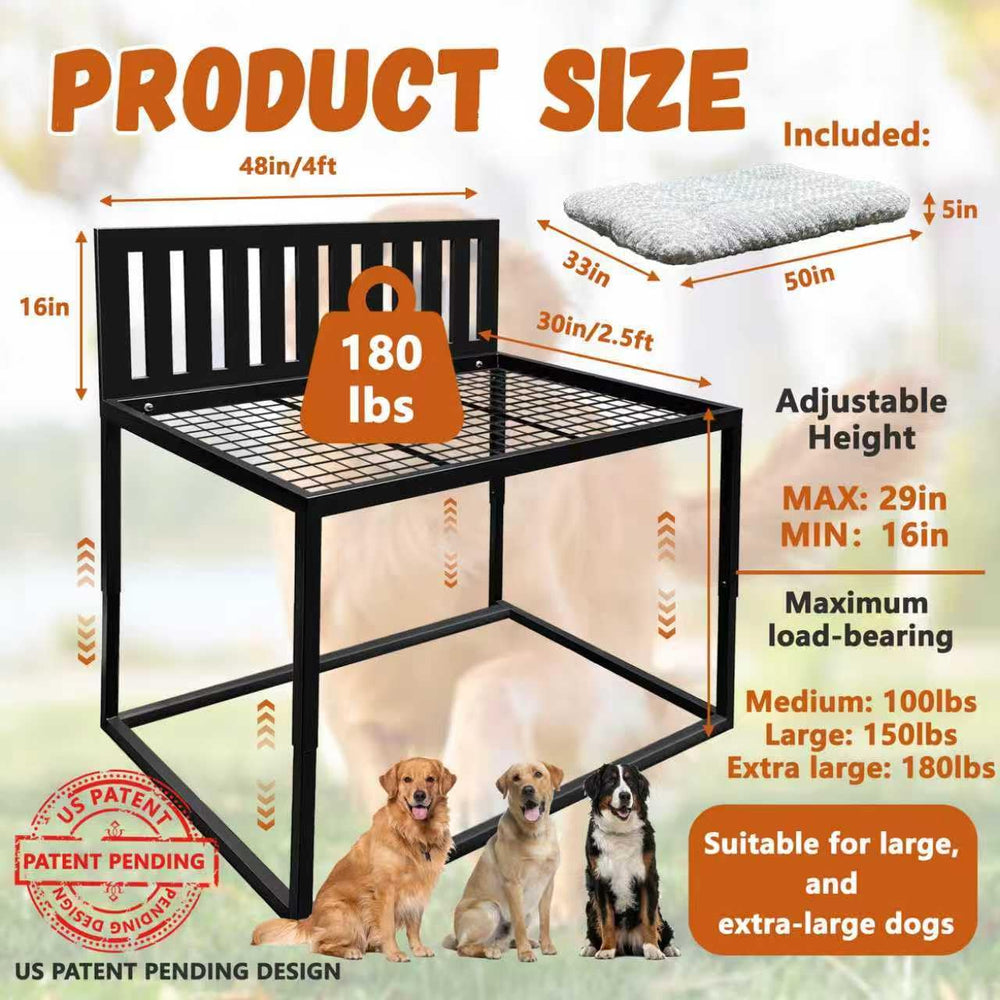 Colchón Koretech de 50x33x5 pulgadas para confort superior de la mascota.