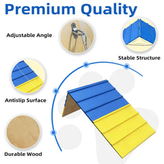 koretech marco de agilidad para perros, revestimiento de madera duradera para uso exterior.