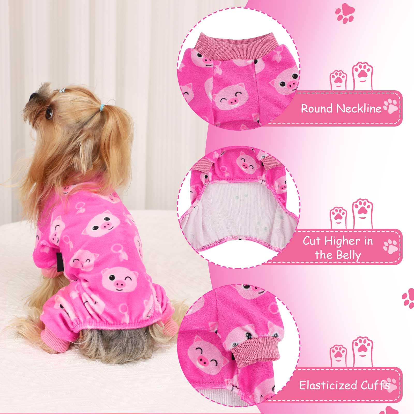 Kosiyi mono para perro en velvet estirable, suave y cómodo.