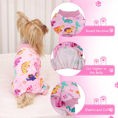 Kosiyi pijama para perro con dibujo de patito; diseño divertido para fotos.