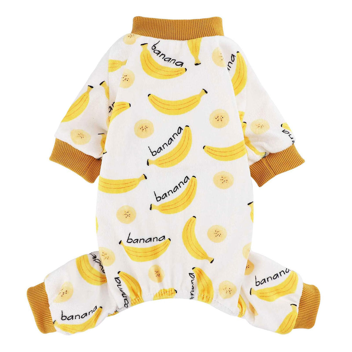 Kosiyi Pijama para Perro, frente con print pato amarillo, mantiene a tu mascota cálida en días fríos.