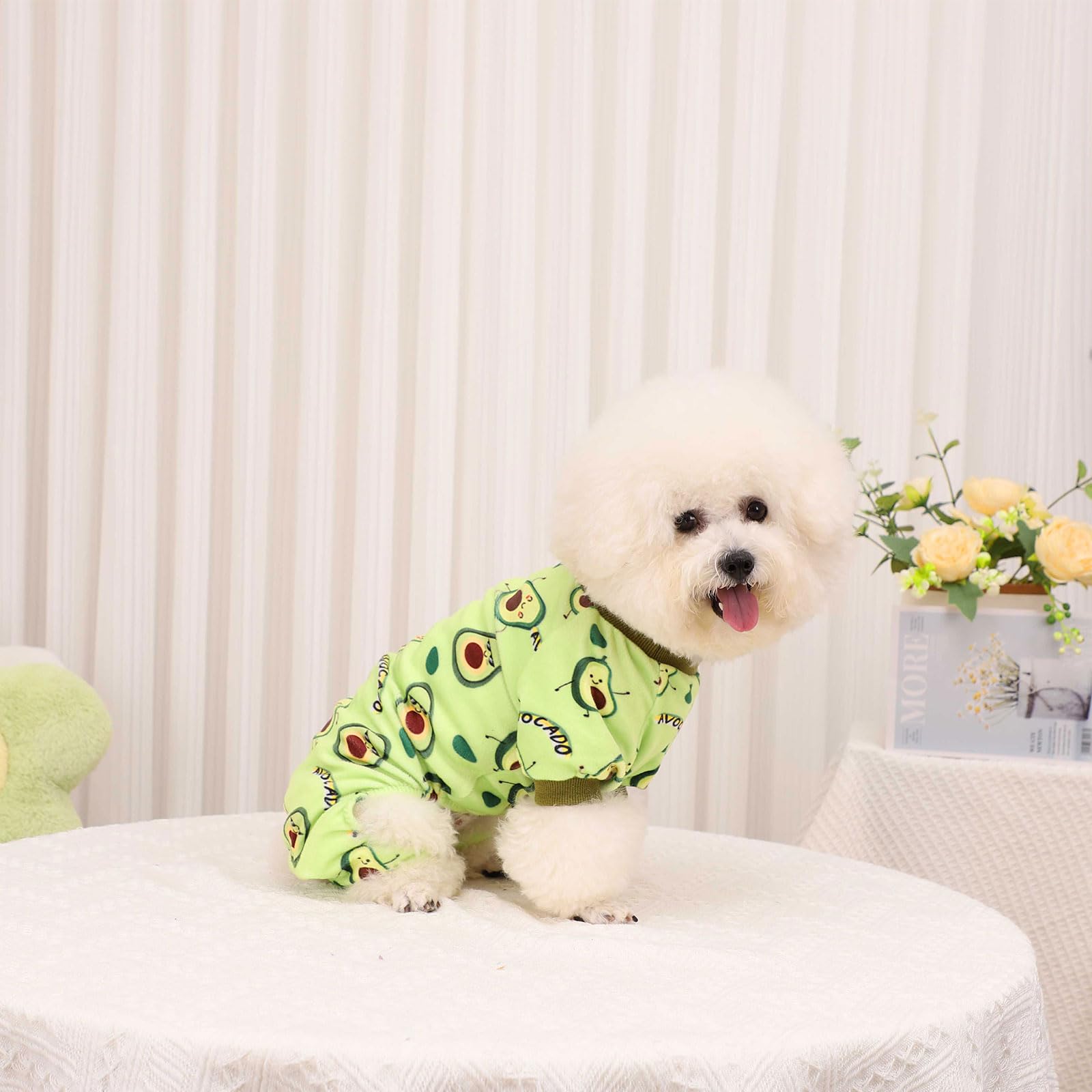 Kosiyi pijama avocado foto uso, ideal para sesiones y descanso en casa
