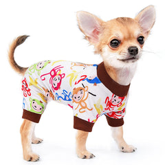 Kosiyi pijama de felpa para perros pequeños, protege del frío diario