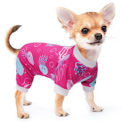 Kosiyi pijama perro pequeño, textura felpa, abriga con suavidad.