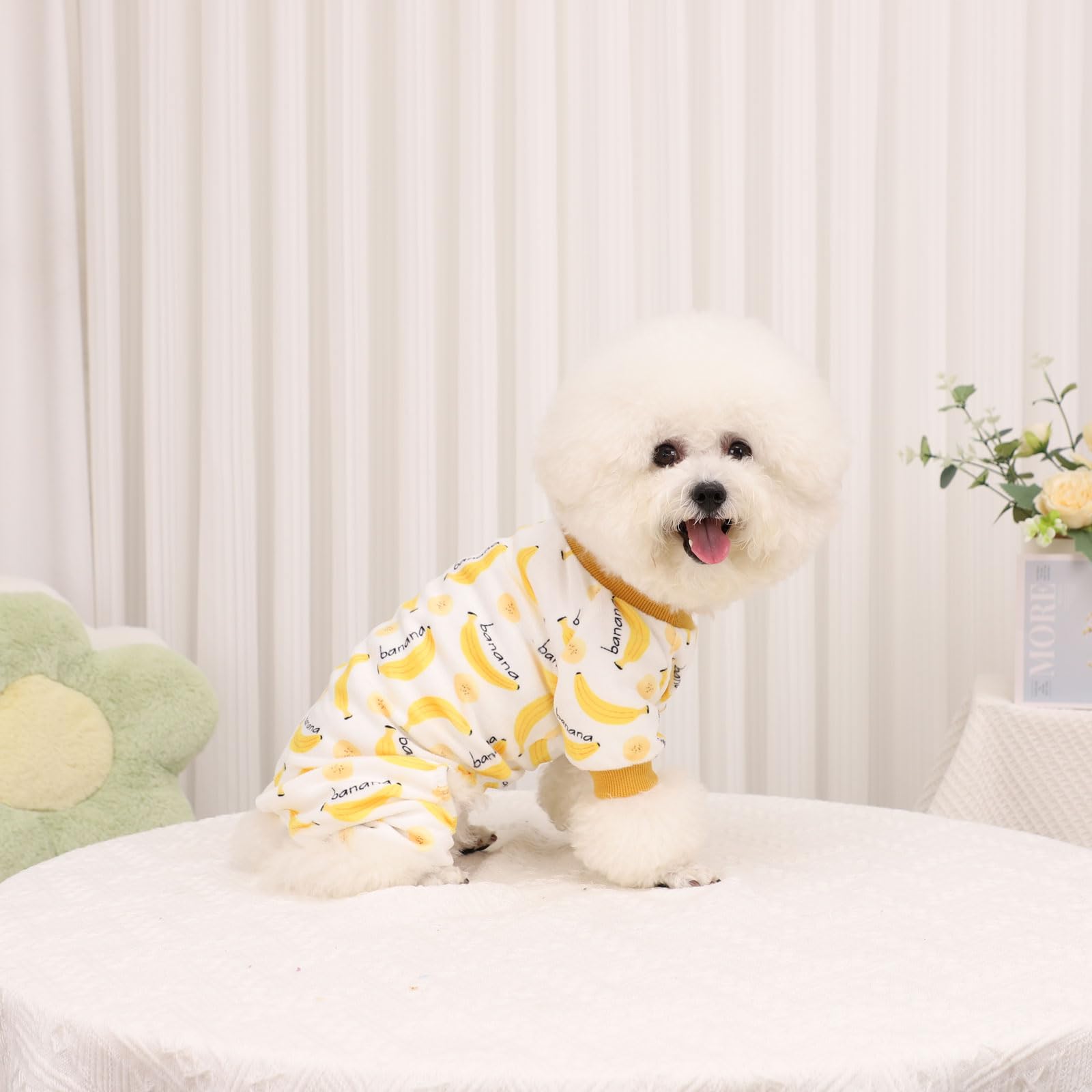 Kosiyi Pijama para Perro, uso diario cómodo para fotos y paseos.