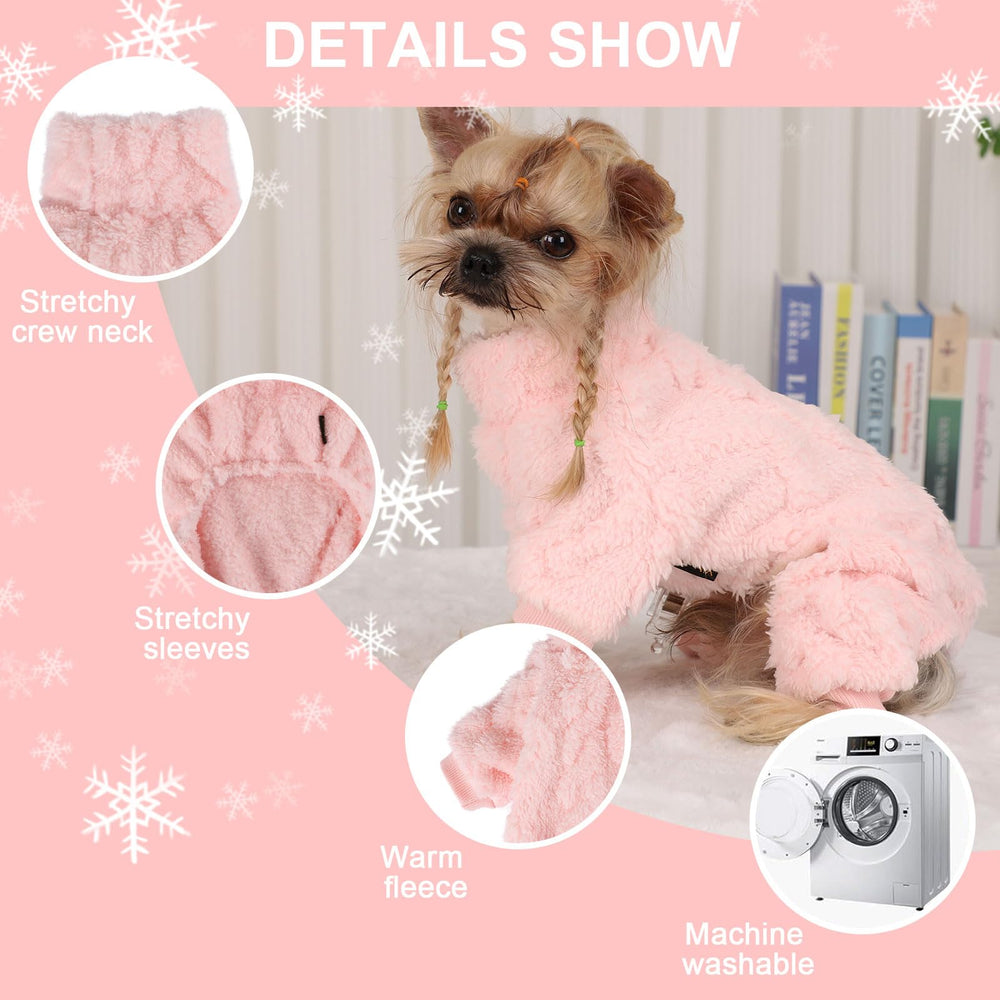 Kosiyi ropa de invierno para perro rosa xs, uso diario seguro.
