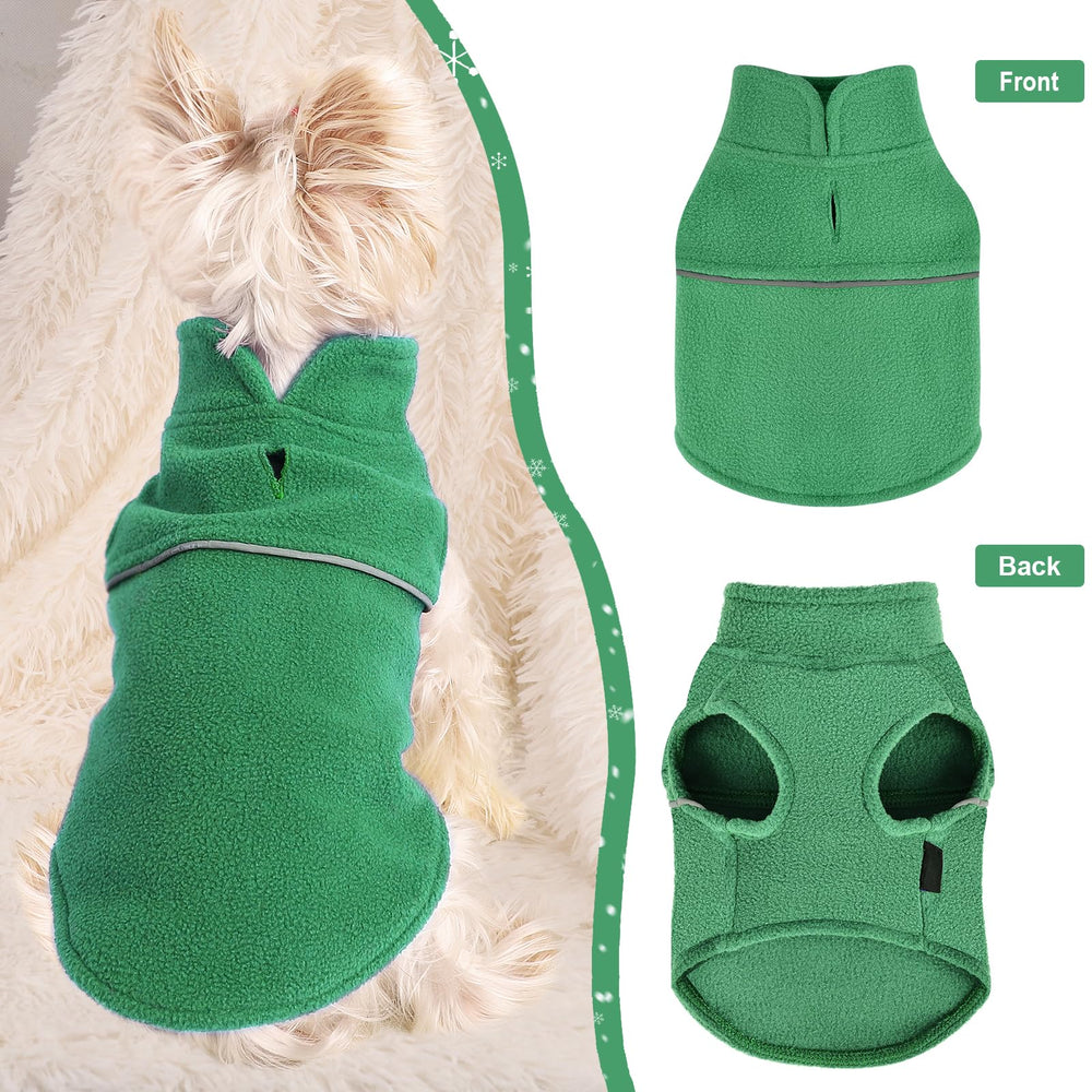 Kosiyi sudadera para perro pequeño con forro polar suave, abraza la piel sensible.