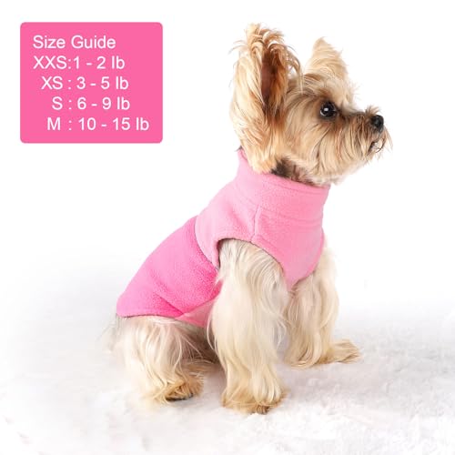 Kosiyi sudadera para perro pequeño rosa, uso diario cómodo.