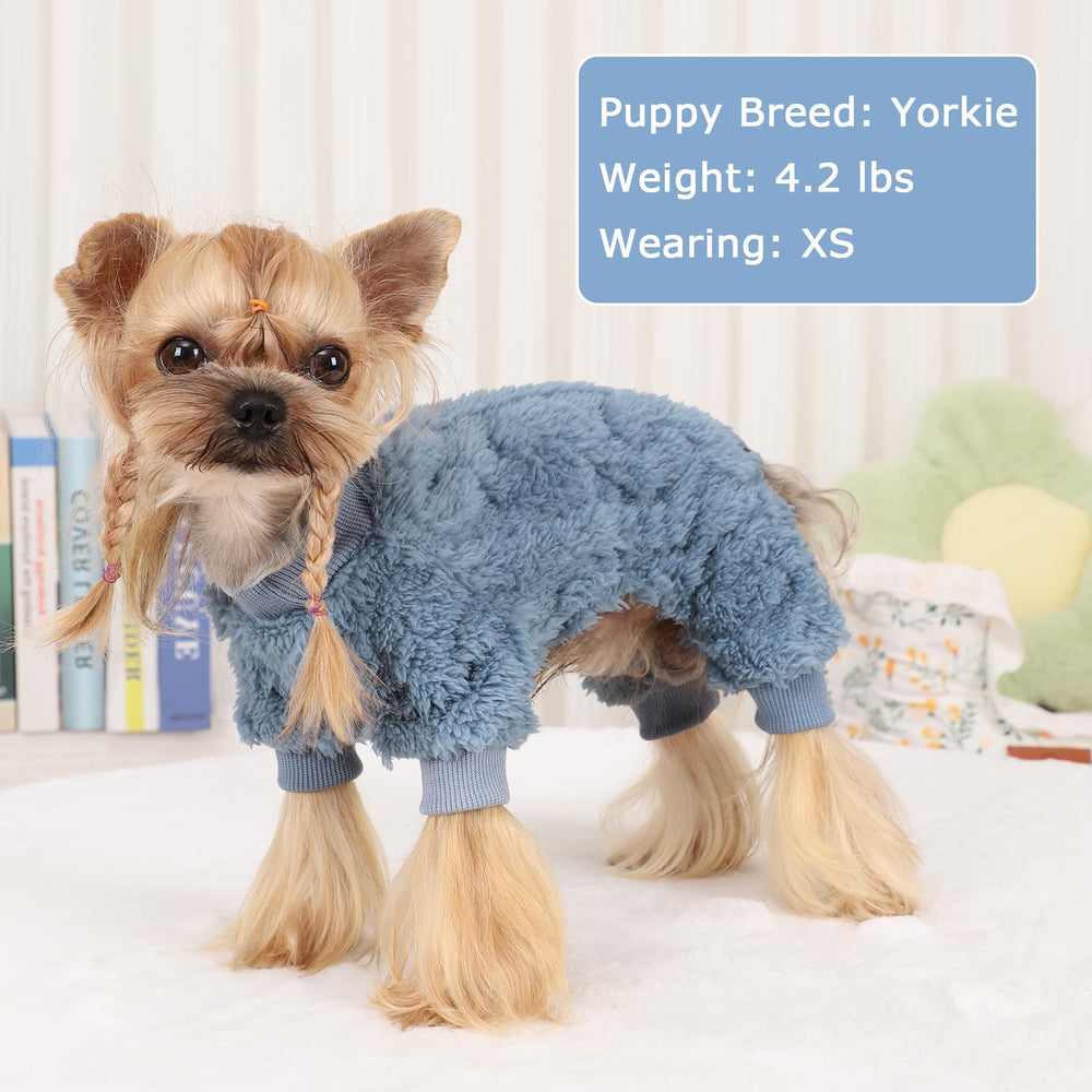 Kosiyi suéter forro polar para perro pequeño, suave y cálido.