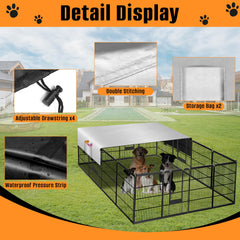 Kovshuiwe cobertura impermeable para corral de perros, resistente a la lluvia.