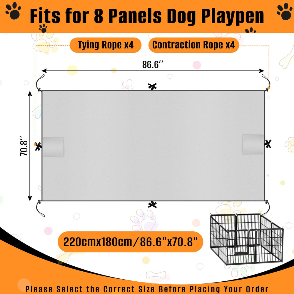 Kovshuiwe cobertura para corral de perros con tela 600d Oxford y protección UV.