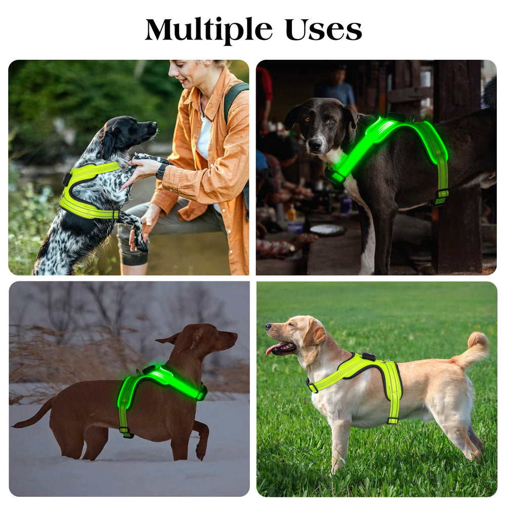 Kpuplol arnés luz perro con acolchado que reduce rozaduras