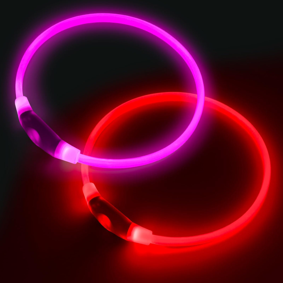 Kpuplol collar LED en perro, alta visibilidad nocturna para mayor seguridad.
